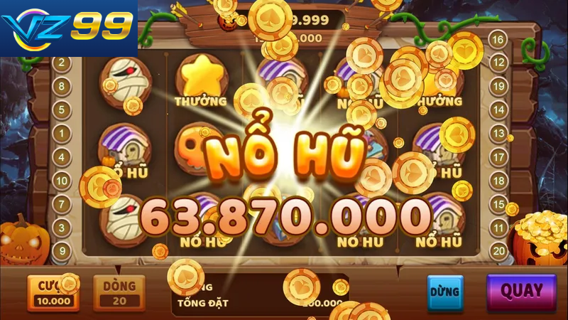 Nổ hũ tại Vz99 hấp dẫn bet thủ tham gia trải nghiệm