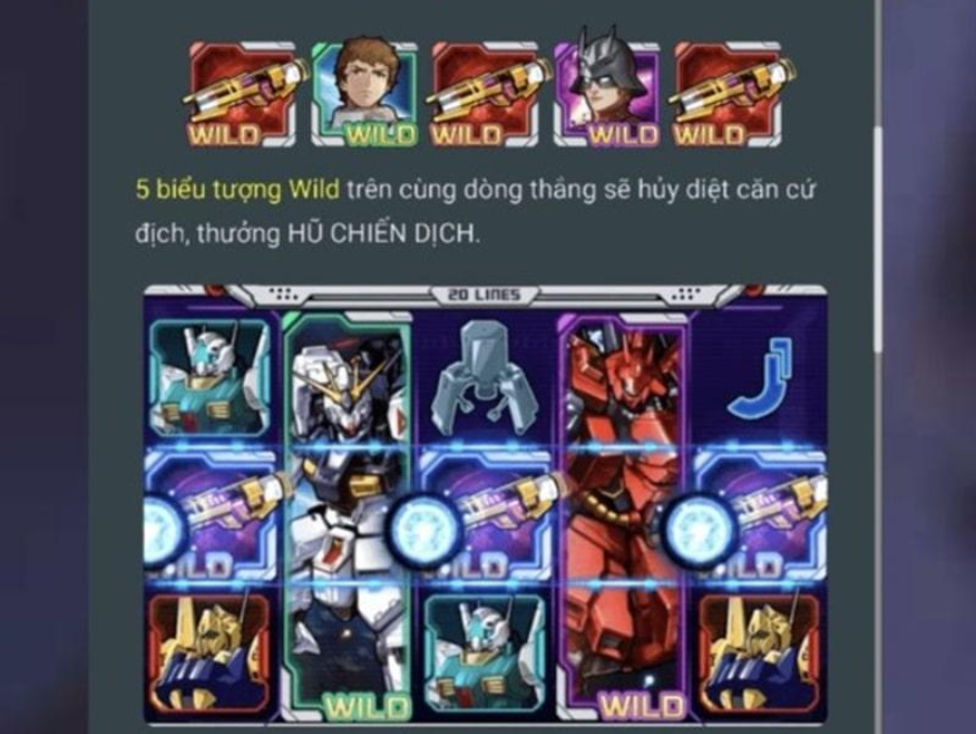 Các biểu tượng trong Gundam Slot