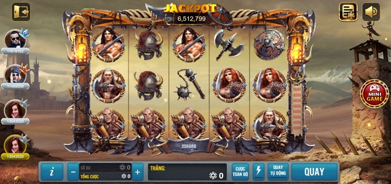 Vz99 khám phá quay hũ Barbarian Nudge Slot 